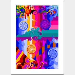 Swirl Abstract Art by Orchid 6 Posters and Art